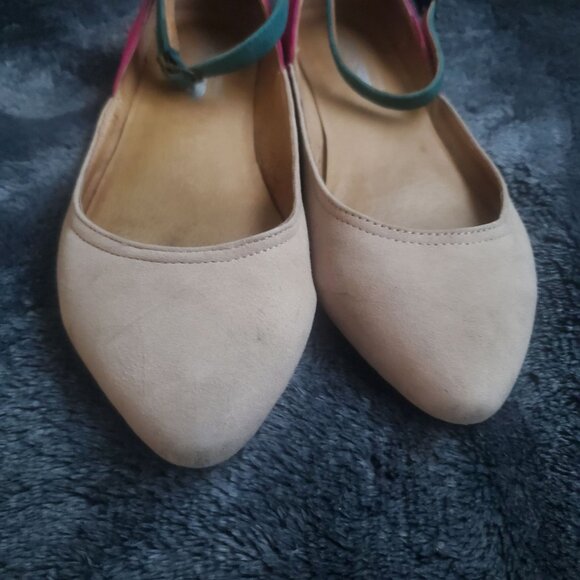 Jeffrey Campbell Free people flat shoes Size 6M three color Ankle strap - Picture 5 of 12